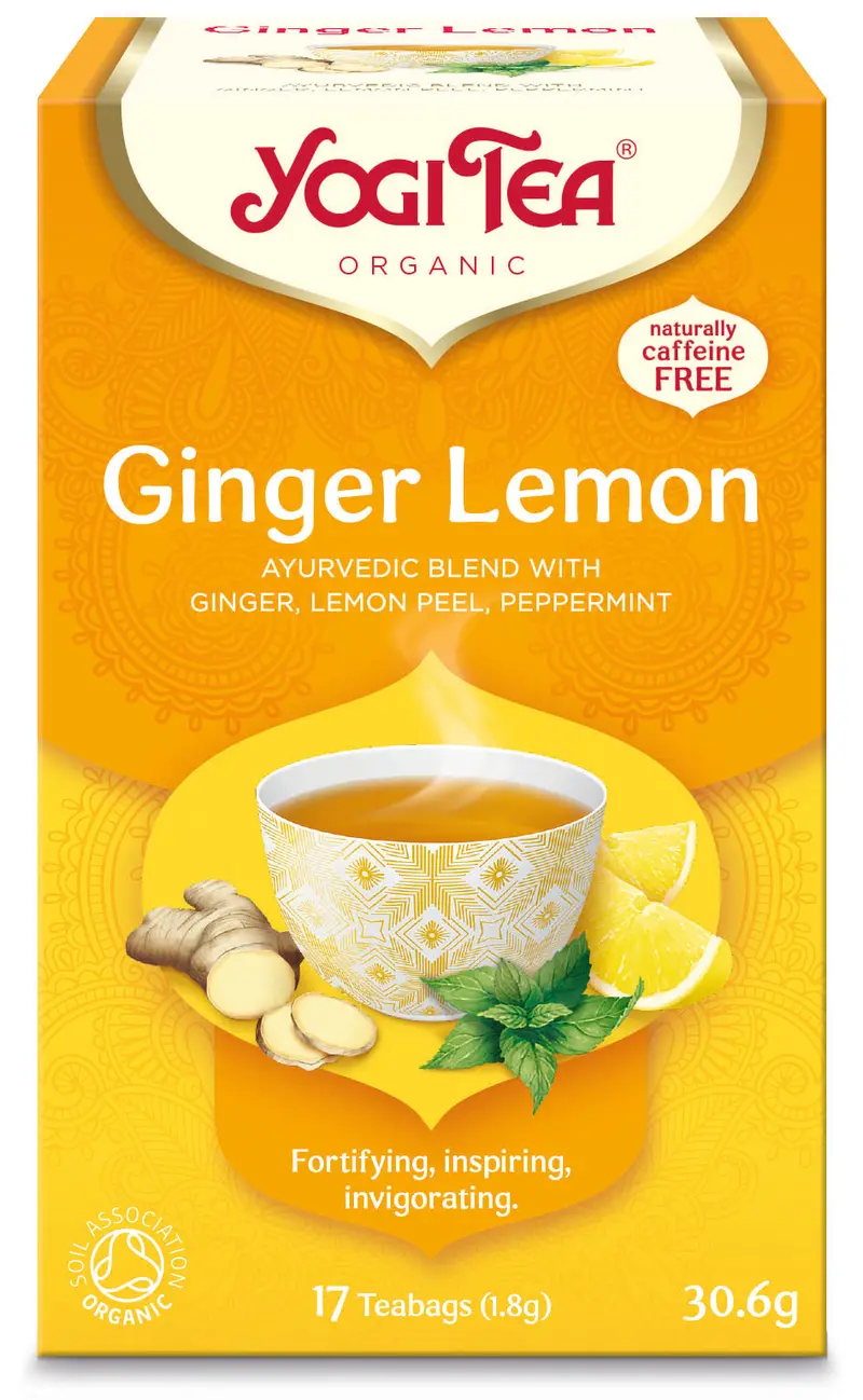 Yogi Tea Ginger Lemon Revitalizing Herbal Tea – 17 Sachets Per Box (6-Pack) 1