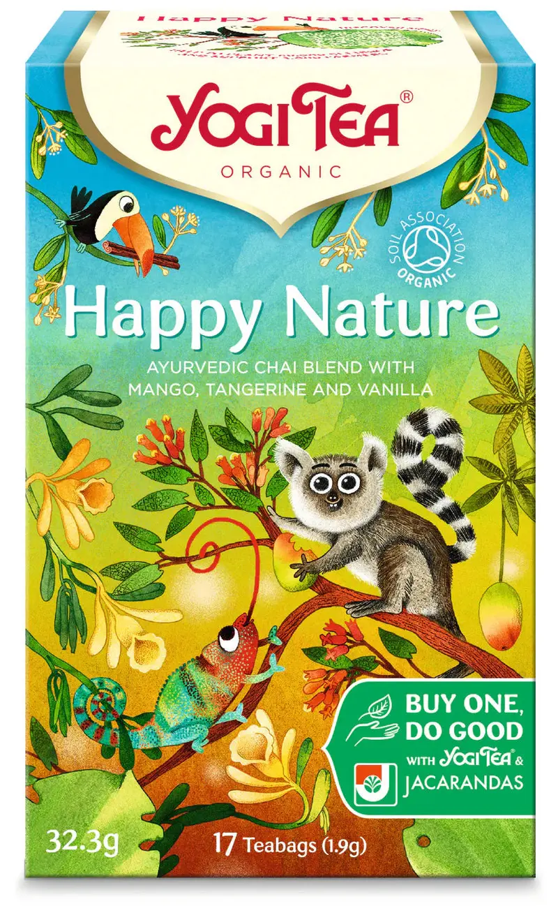 Yogi Tea Happy Nature Herbal Infusion – 6 Boxes × 17 Individually Wrapped Bags 1