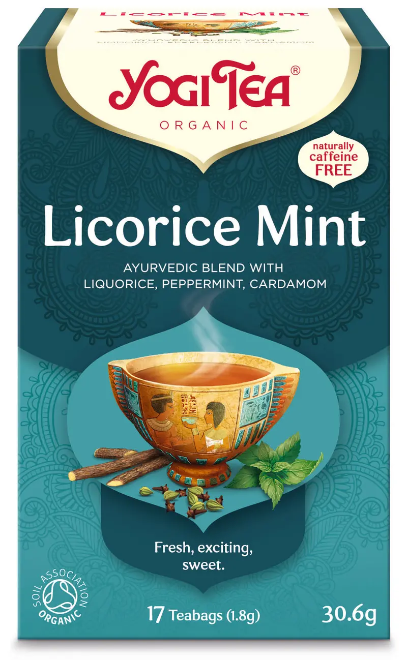 Yogi Tea Licorice Mint Digestive Herbal Tea – 17 Sachets Per Box (6-Pack) 1