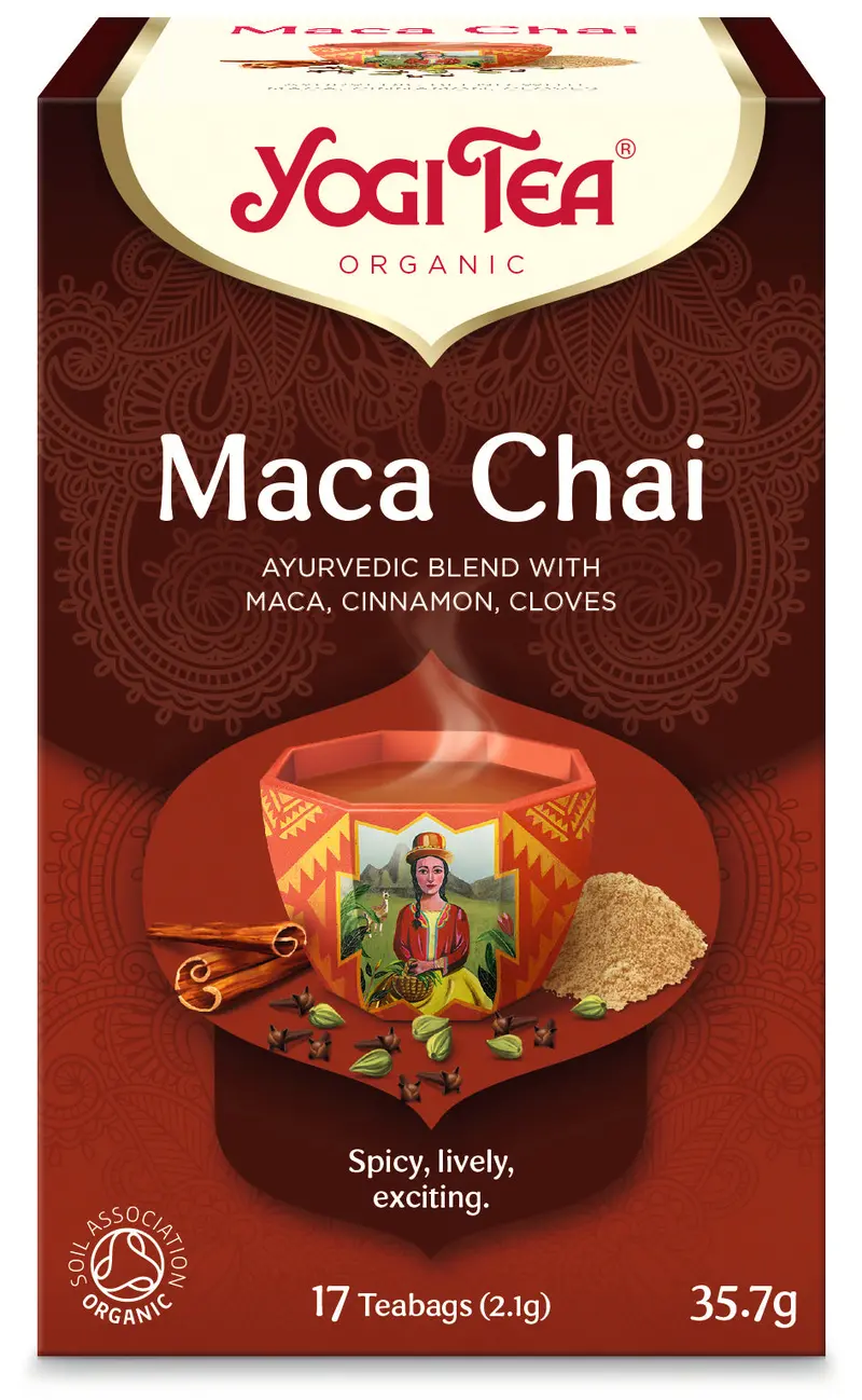 Yogi Tea Maca Chai Energizing Spiced Tea – 17 Individually Wrapped Bags (6-Box Set) 1