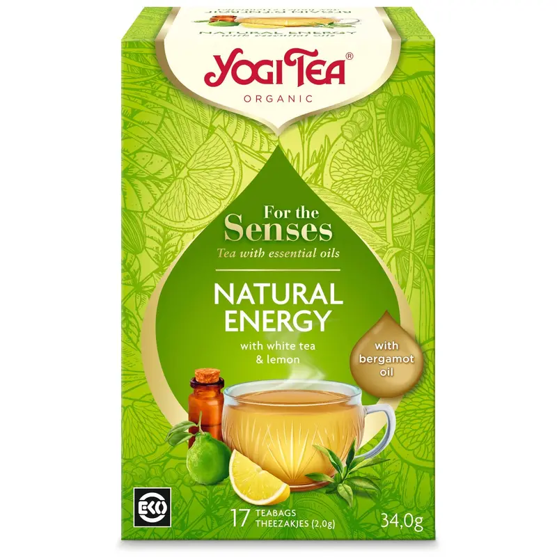 Yogi Tea Natural Energy Herbal Blend – 6 Boxes × 17 Caffeine-Free Tea Bags 1