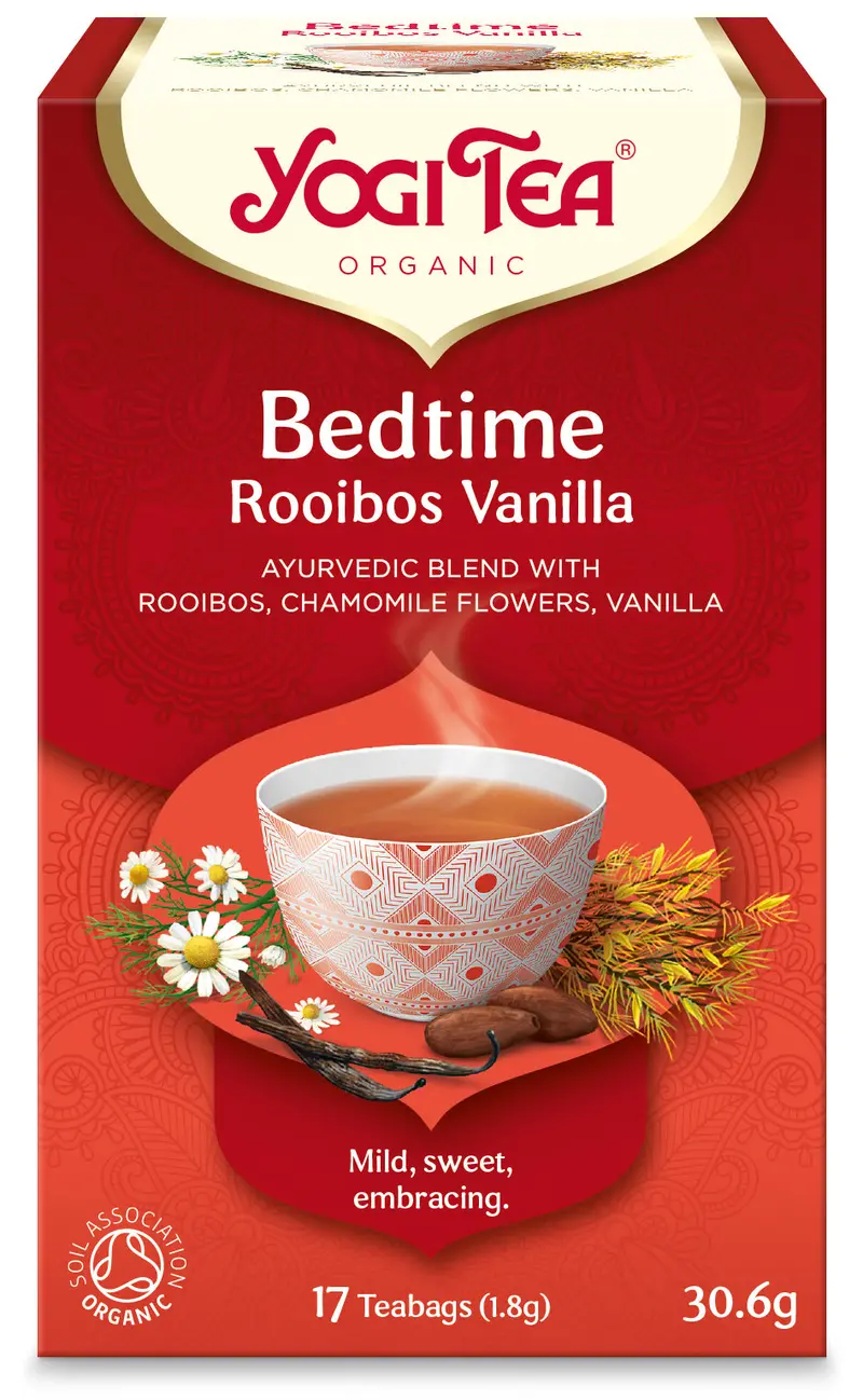 Yogi Tea Organic Bedtime Rooibos With Vanilla – 6 Boxes, 17 Bags Each 1