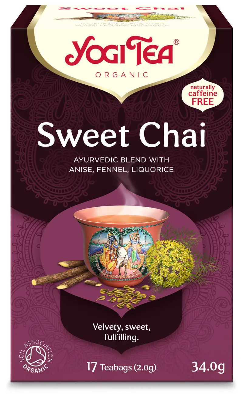 Yogi Tea Sweet Chai Warm Spiced Black Tea – 17 Tea Bags × 6 Boxes 1