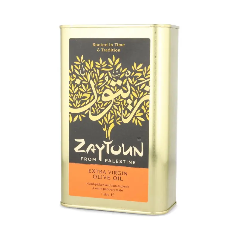 Zaytoun Organic Extra Virgin Olive Oil – Cold-Pressed, 1L Bottle 1