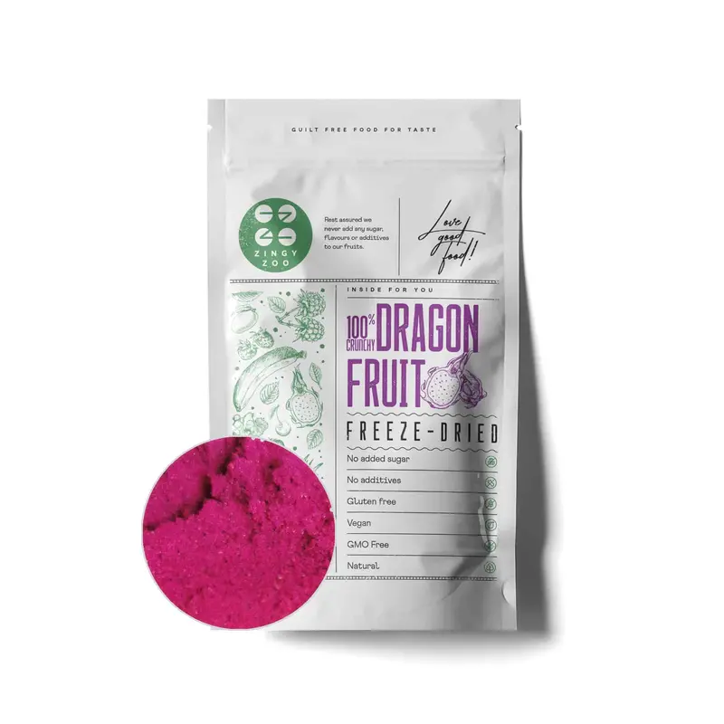 Zingyzoo Dragon Fruit Powder – Freeze-Dried, 100G 1
